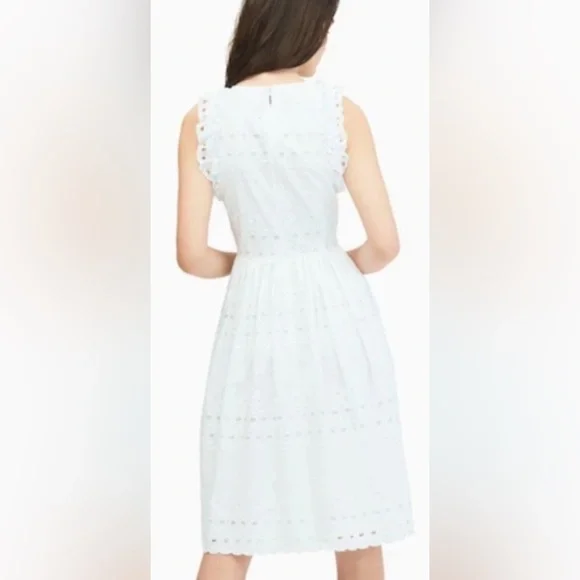 Kate Spade White Floral Eyelet Dress - Picture 3 of 15